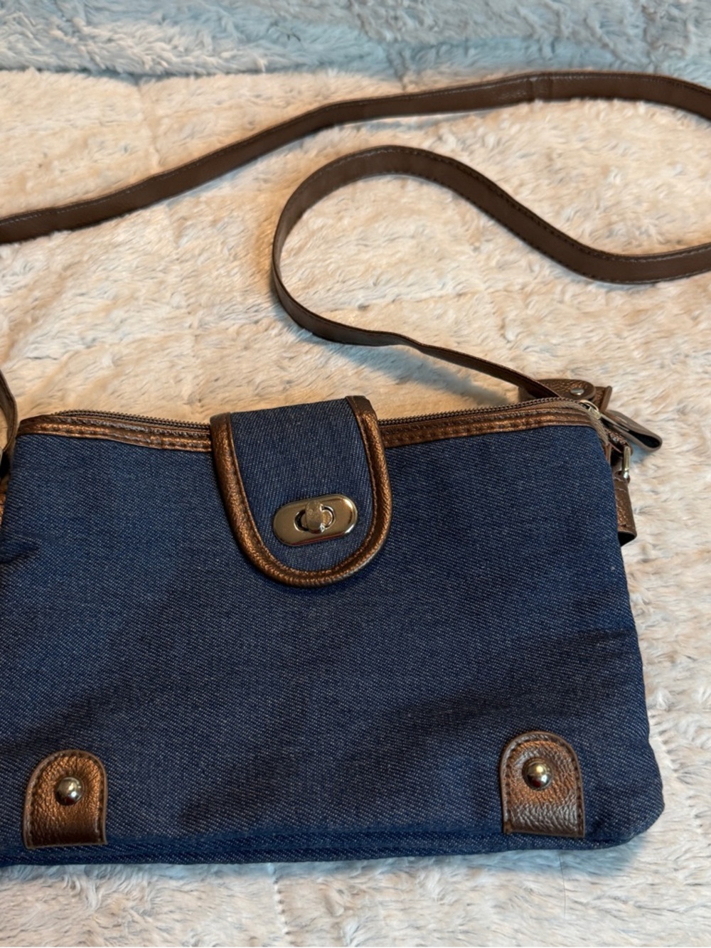 Denim Crossbody Bag